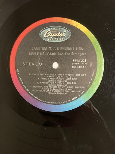 Merle Haggard: Same Train, A Different Time 2x LP Vinyl VG+/VG+ Jimmie Rodgers - Picture 8 of 14