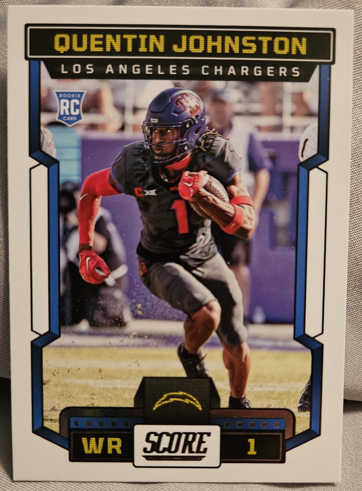 2023 Score Rookies #345 Quentin Johnston - Los Angeles Chargers .