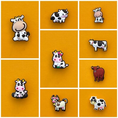 Schuhstecker/Shoe Charms/Anstecker/Pin TIERE/KUH/KÜHE/COW/BAUERNHOF/STIER