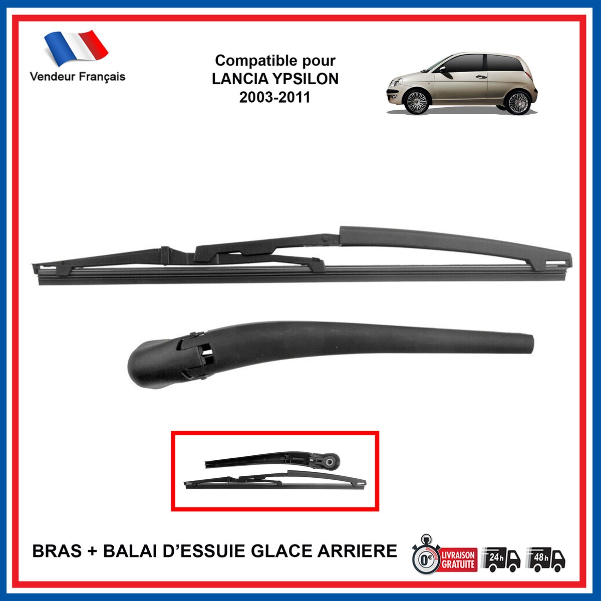 Balai D'essuie-glace Arrière BOSCH Pour Citroen Fiat Honda Mini Mitsubishi Nissan Opel Peugeot Suzuki - 3
