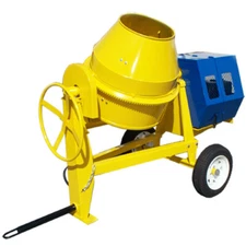 13HP Towable 9 Cubic Feet Cement Mixer 12 Volt Electric Starter Concrete