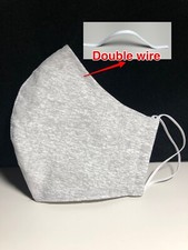 Face Mask Unisex Washable With Filter Pocket and Nose wire  size XL  