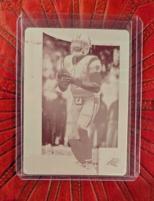 Cam Newton 2018 Rookies & Stars Magenta Druckplatte Carolina Panthers 1/1