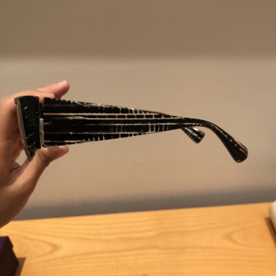 Vintage Retro Alain Mikli Black Pact Sunglasses $500 Value 