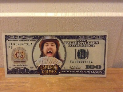 NXT WWE: CAMERON GRIMES $100 Bill used on Show from 8/24/23