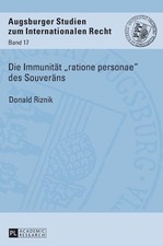 Die Immunitaet ratione personae des Souveraens (Hardback)