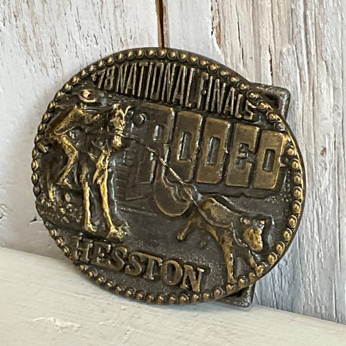 Finales Nacionales 1978 Rodeo Hesston Hebilla de Cinturón 4ta Edición Oklahoma City OK - Imagen 3 de 7
