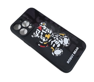 Apple iPhone 14 Pro MAX Bumper Robot Bear  Hülle Rand Schutz