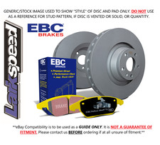 EBC Rear Discs & Yellowstuff Pads for Saab 9-3 2.0 Turbo Aero 205 HP 2000 > 02