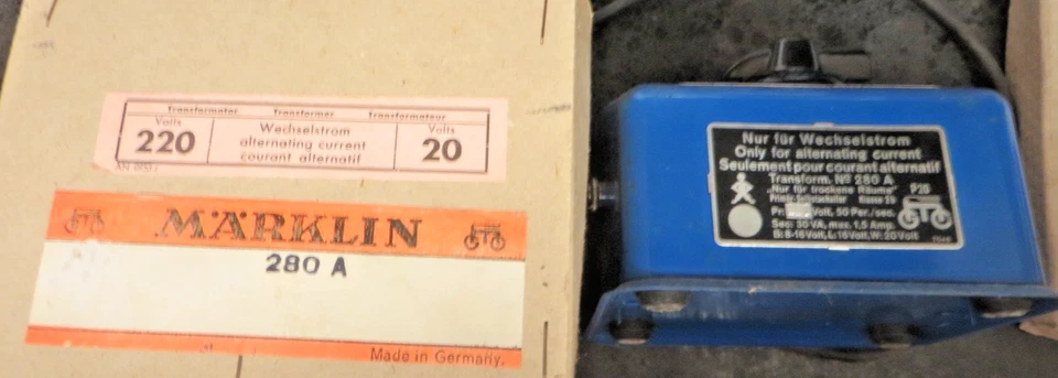 Märklin Super 280 A Trafo Transformator Fahrstromregler 30VA 220V geprüft in OVP - Bild 3 von 4