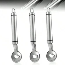 Stainless Steel Cactus Peeler Spoon 3pc Cuchara Peladora De Nopales Melon Baller