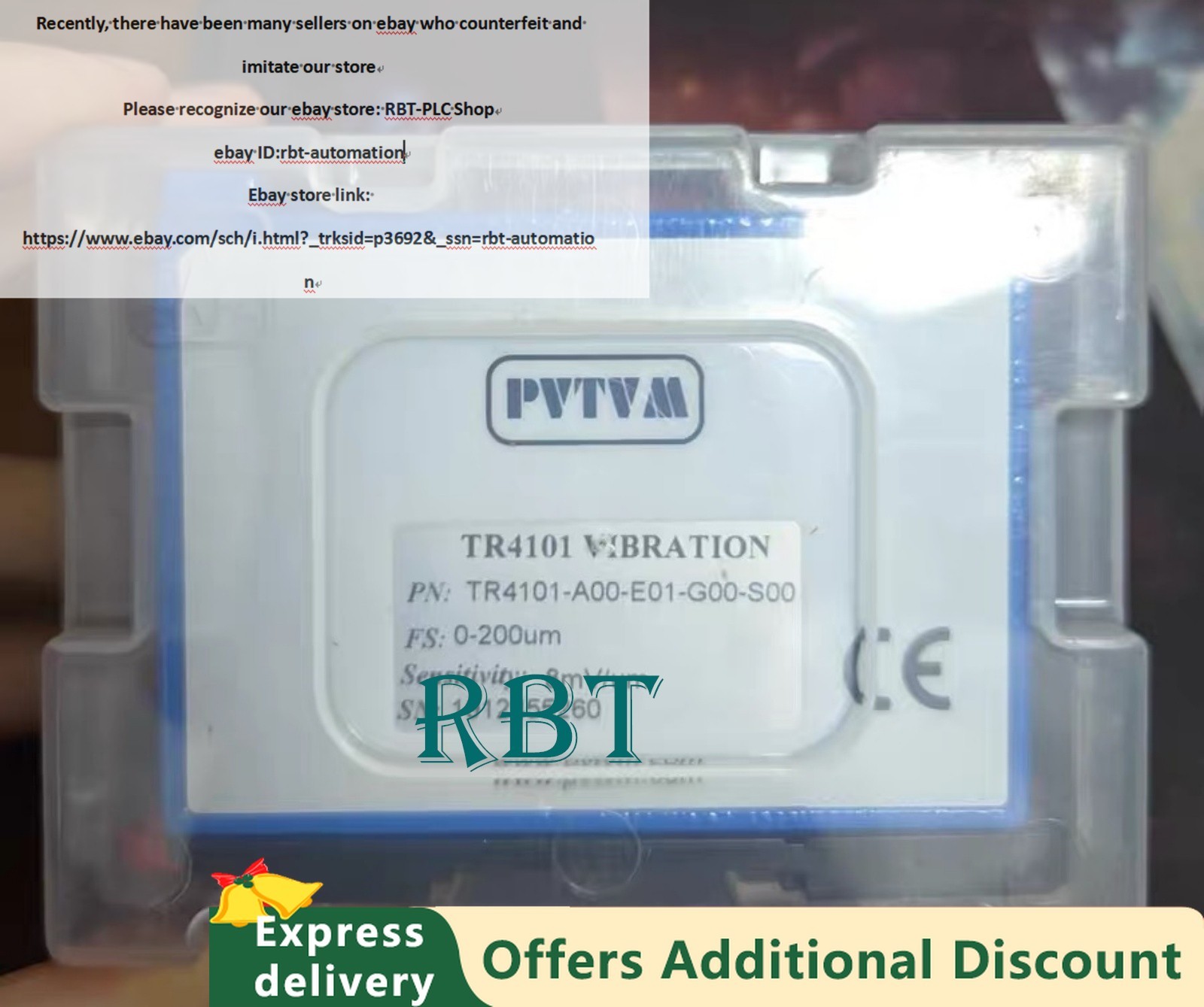 TR4101-A00-E01-G00-S00 Vibration transmitter brand new FedEx/DHL