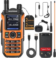 Digital Handheld Radio Scanner Fire Police VHF FM EMS Ham 2 Way Transceiver Dual