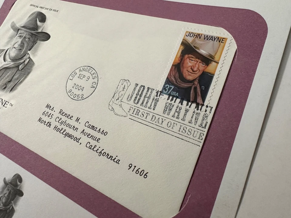 JOHN WAYNE Legends of Hollywood Postal Commemorative Society FDC - Sept 9, 2004! - Image 3 of 4