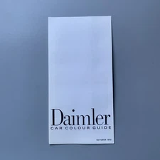 Daimler Range 1972 UK Colour & Trim Brochure – Double Six/Vanden Plas