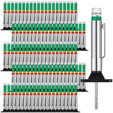 100 Pieces Tyre Tread Depth Gauge Color Coded Tire Depth Gauge Tool Tire Trea...