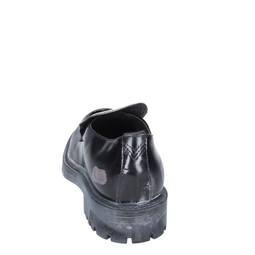Women's Shoes MOMA 38 Eu Loafers Black Leather ET56-38 - Photo 2 sur 5