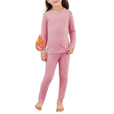 Kids Thermal Underwear Set Winter Base Layer Long Johns for Boys Girls