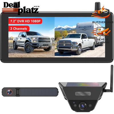 Kabellose Rückfahrkamera mit 7,2'' Monitor für Wohnmobil und LKW