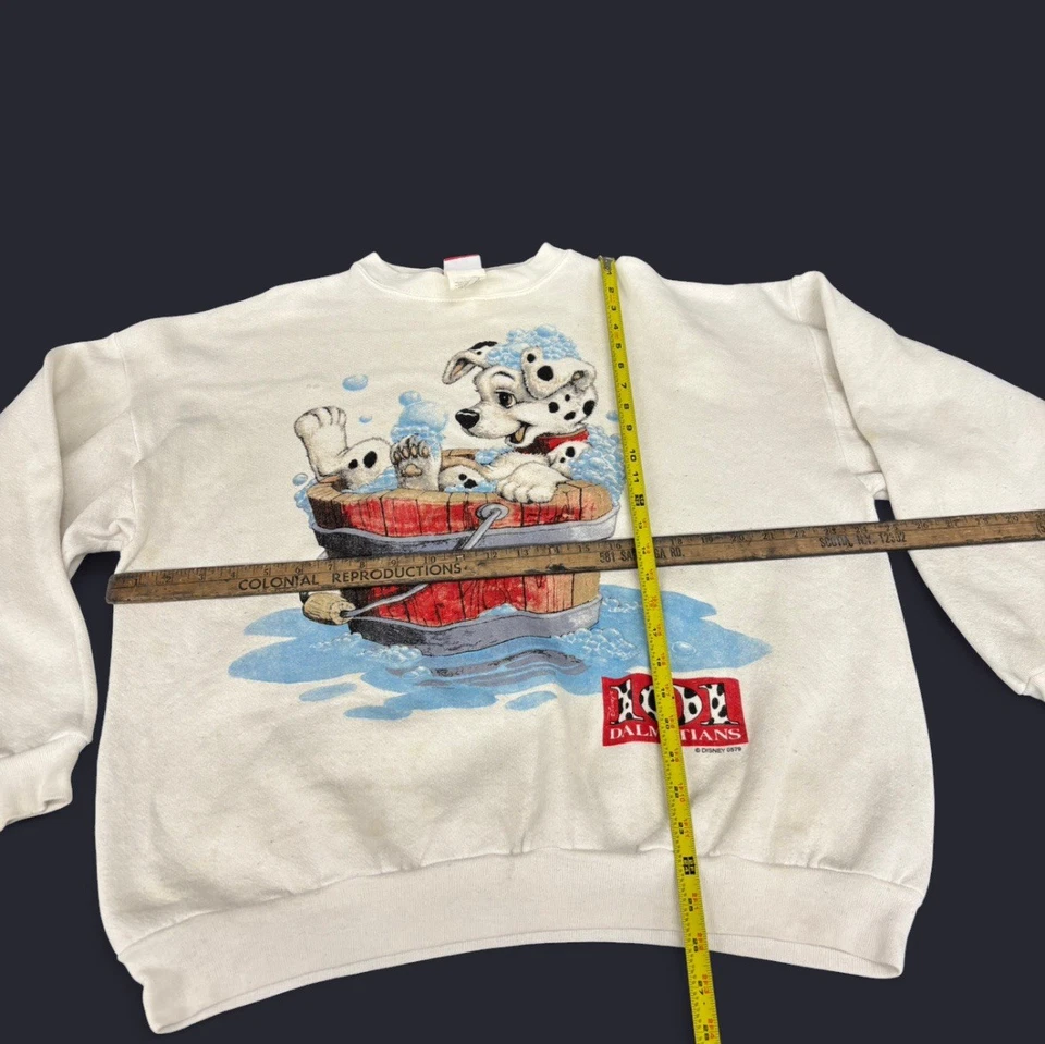 Vintage 90s disney 101 dalmatians sweatshirt washtub dalm - Image 4 of 4