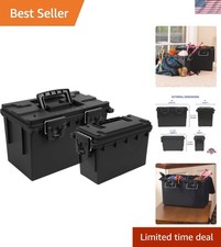 Versatile 12.2-Gallon Stackable Bins with Lockable Lids - Perfect for Any Space