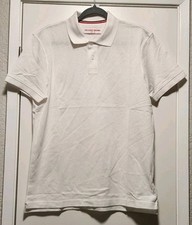 Orlebar Brown Jarrett Polo Shirt Men  s Medium White Pique Resort Knit Check