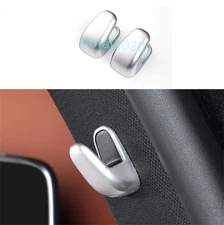 For Benz S Class W223 2021-2023 Silver Rear B Pillars Post Hook Cover Trim 2PCS