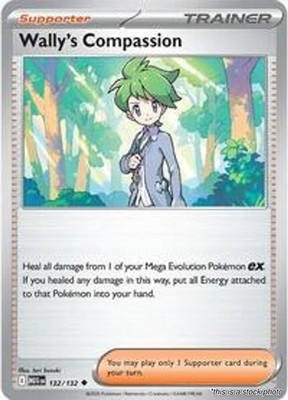 Pokemon- Wally's Compassion [(MEG) - 132/132] NM Uncommon Reverse Holofoil
