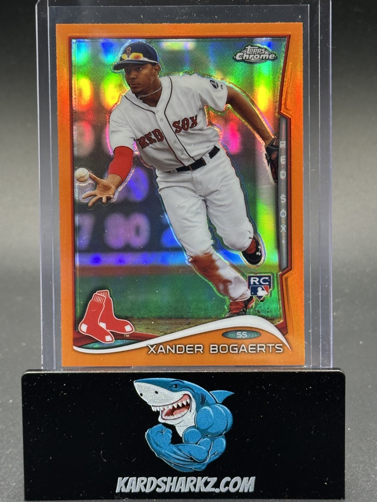 2014 Topps Chrome Xander Bogaerts #25 Orange Refractor sp rc rookie Red Sox 