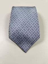 Gianfranco Ruffini Italy 100% Italian Silk Men's Necktie Made in USA Blue Gray