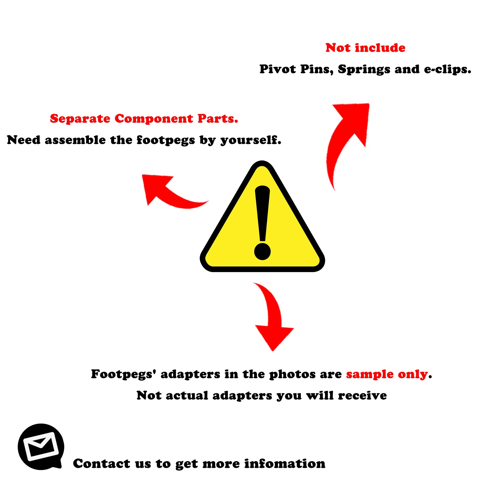 Black R-FIGHT Riser Front Foot Pegs For Triumph Sprint ST/RS/964i 01 02 03 04