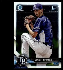 2018 Bowman Chrome Prospects Michael Mercado Tampa Bay Rays #BCP16