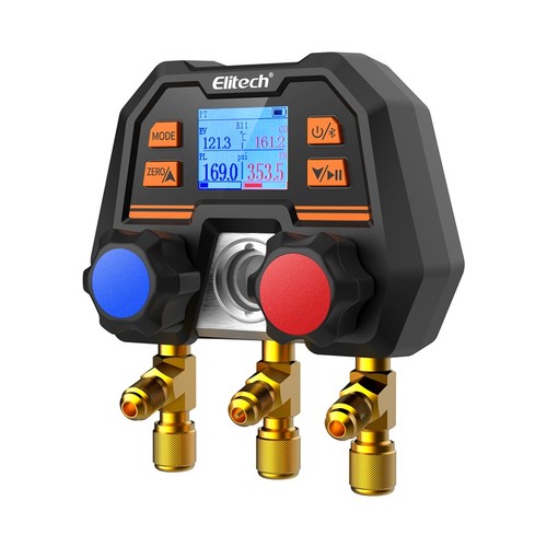Elitech MS-100 Plus Digital Manifold Gauge HVAC Refrigeration Bluetooth