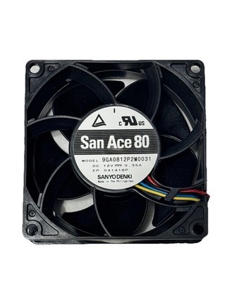 OEM San Ace 80 Cooling Fan 109P0812H7D03, DC12V 0.2A, Sanyo PLC-80L QTY 2