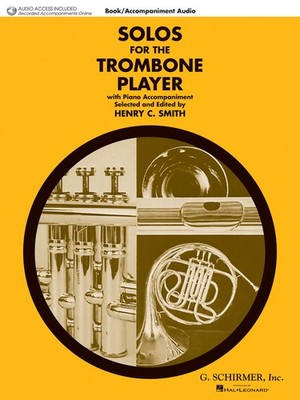 Solos for Trombone Player Sheet Music Piano Accompaniment Book Play-Along Audio