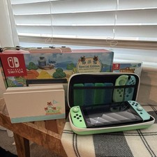 Nintendo Switch Animal Crossing Special Edition Console, Dock, Case COMPLETE SET