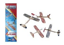 Balsa Wood Airplane Kits | Gliders and Propeller Plane Toys Set | Set of 4 Wo...