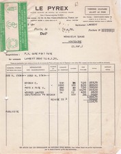 75 PARIS verrier PYREX 1935 verrerie