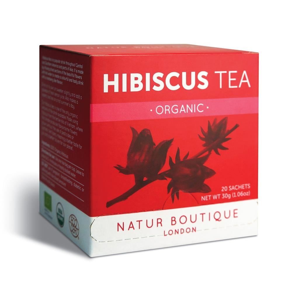 Natur Boutique Organic Hibiscus Tea - 20 Sachets - Image 4