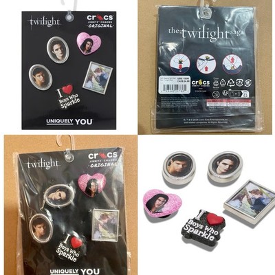 IN HAND Authentic THE TWILIGHT SAGA Crocs Jibbitz Shoe Charms 5 Pack New NIB