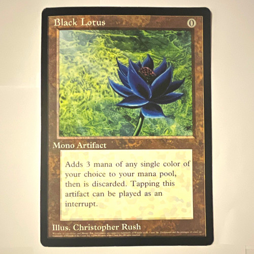 Magic: The Gathering Black Lotus Oversized Promo Colorless EN Regular Scrye