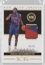 2019-20 Panini Noir New Wave Jerseys Prime 9/25 Sekou Doumbouya #NW-SKD 9su