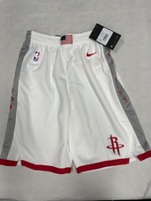 Nike NBA Houston Rockets Kinder Shorts Weiß Dri-FIT Größe M
