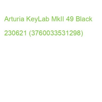 Arturia KeyLab MkII 49 Black 230621 (3760033531298)