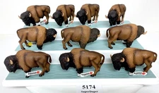 Schleich - 4" American Buffalo Bison - Animal Wildlife Figure Lot of 10- Older