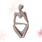  2pcs Abstract Figure Desktop Decoration Delicate Crafts Home Ornament Table
