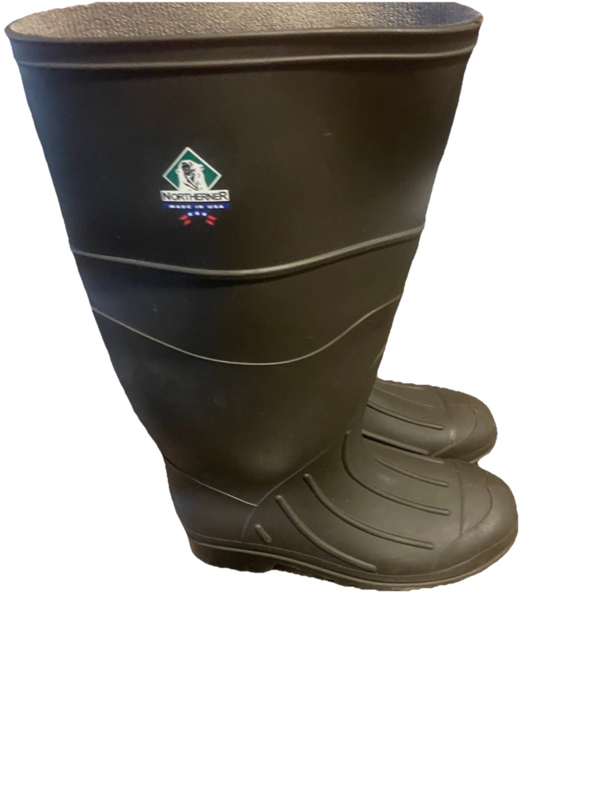 Northerner Women’s Waterproof Green Tall Rubber Rain/Muck Boots Made In USA Sz 8