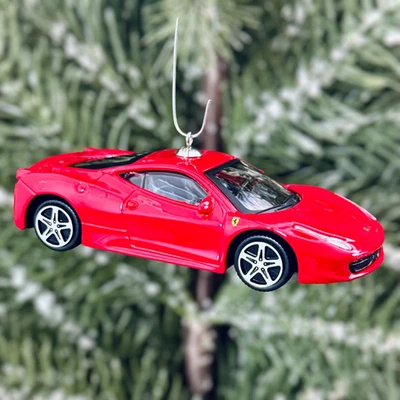 Ferrari 458 Ornament • Gift for Ferrari Lovers • Supercar Christmas Decor