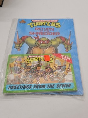 Teenage Mutant Ninja Turtles  Return Of The Shredder   TMNT Book & Postcard Book