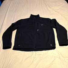 Ivy 1K Men's Black Full-Zip Fleece Basic Jacket Poly/Spandex w/ Pockets S